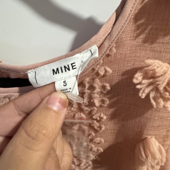 Mine Peach Textured Women's Blouse - Picture 2 of 8